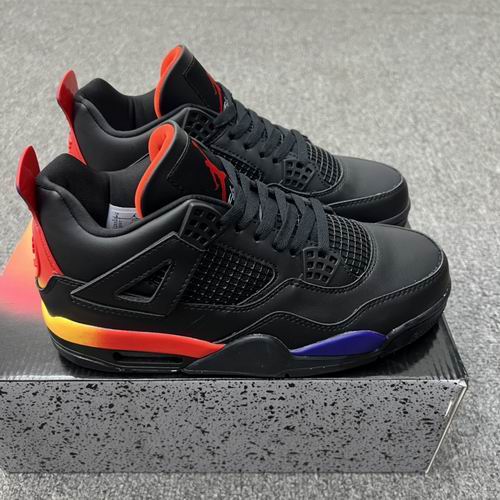 J Balvin x Air Jordan 4 Retro Black Men's Women's Basketball Shoes AJ4-18